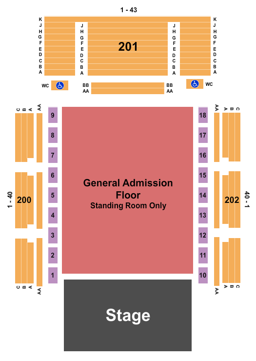 Coca Cola Theatre Seating Chart