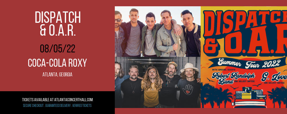 Dispatch & O.A.R. at Coca-Cola Roxy tickets Dispatch & O.A.R. at Coca-Cola Roxy