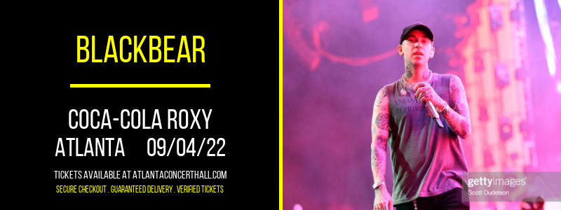 Blackbear at Coca-Cola Roxy tickets Blackbear at Coca-Cola Roxy