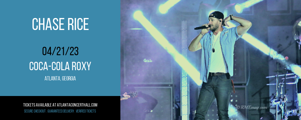 Chase Rice at Coca-Cola Roxy tickets Chase Rice at Coca-Cola Roxy