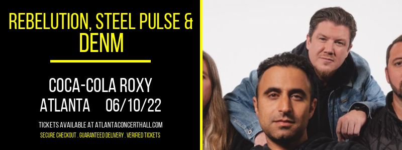Rebelution, Steel Pulse & Denm at Coca-Cola Roxy tickets Rebelution, Steel Pulse & Denm at Coca-Cola Roxy