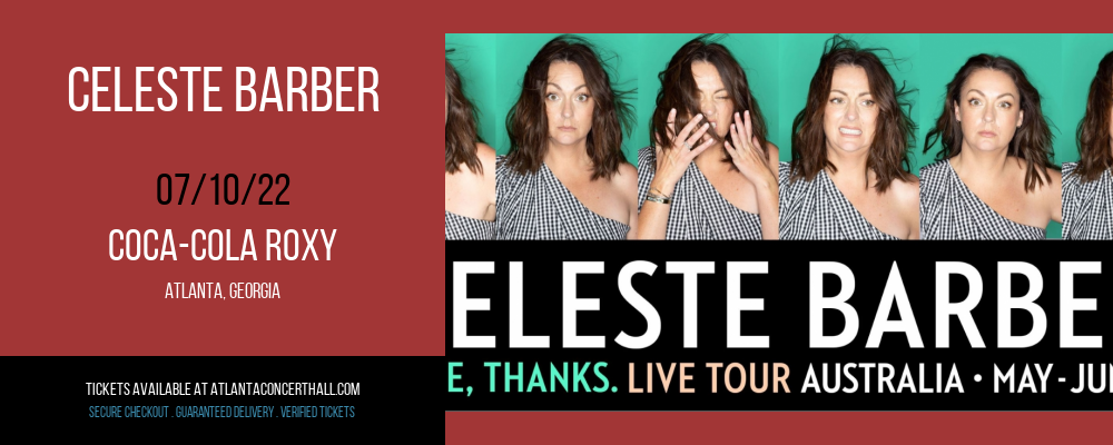 Celeste Barber at Coca-Cola Roxy tickets Celeste Barber at Coca-Cola Roxy