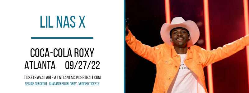 Lil Nas X at Coca-Cola Roxy tickets Lil Nas X at Coca-Cola Roxy