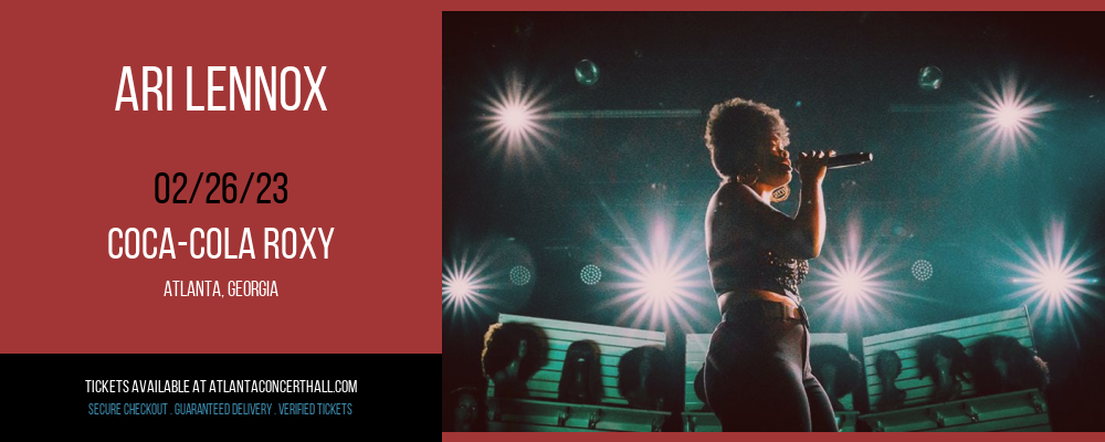 Ari Lennox at Coca-Cola Roxy tickets Ari Lennox at Coca-Cola Roxy