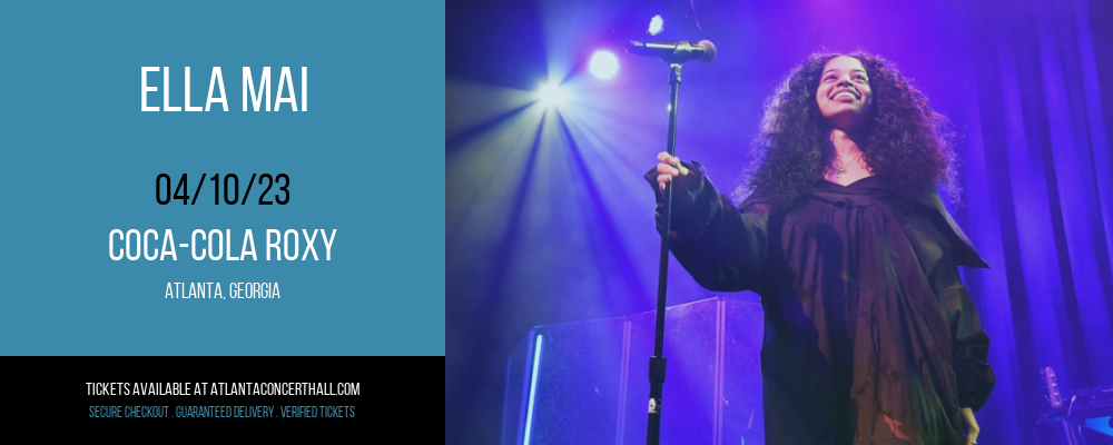 Ella Mai at Coca-Cola Roxy tickets Ella Mai at Coca-Cola Roxy