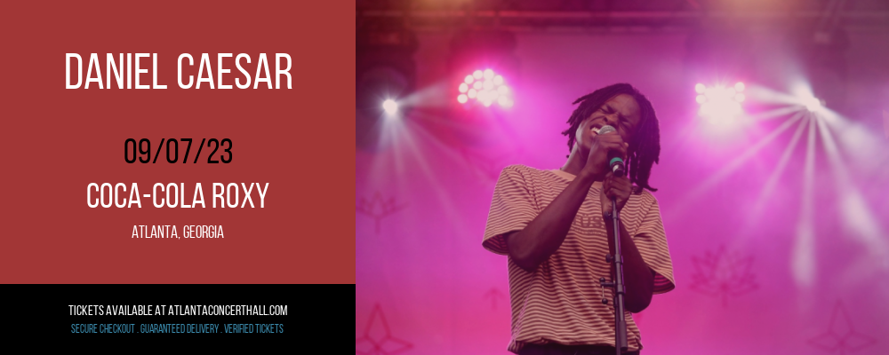 Daniel Caesar at Coca-Cola Roxy tickets Daniel Caesar at Coca-Cola Roxy