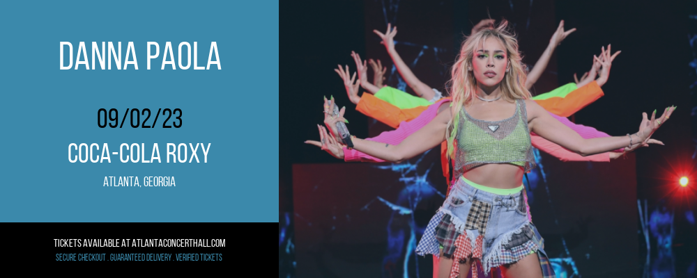 Danna Paola at Coca-Cola Roxy tickets Danna Paola at Coca-Cola Roxy