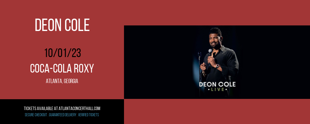 Deon Cole at Coca-Cola Roxy