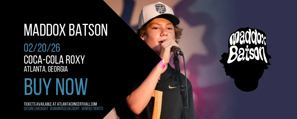 Maddox Batson at Coca-Cola Roxy