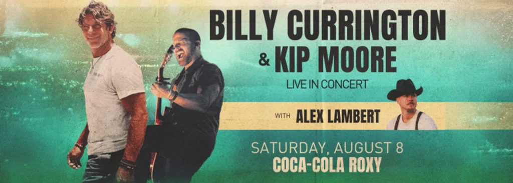 Billy Currington & Kip Moore at Coca-Cola Roxy